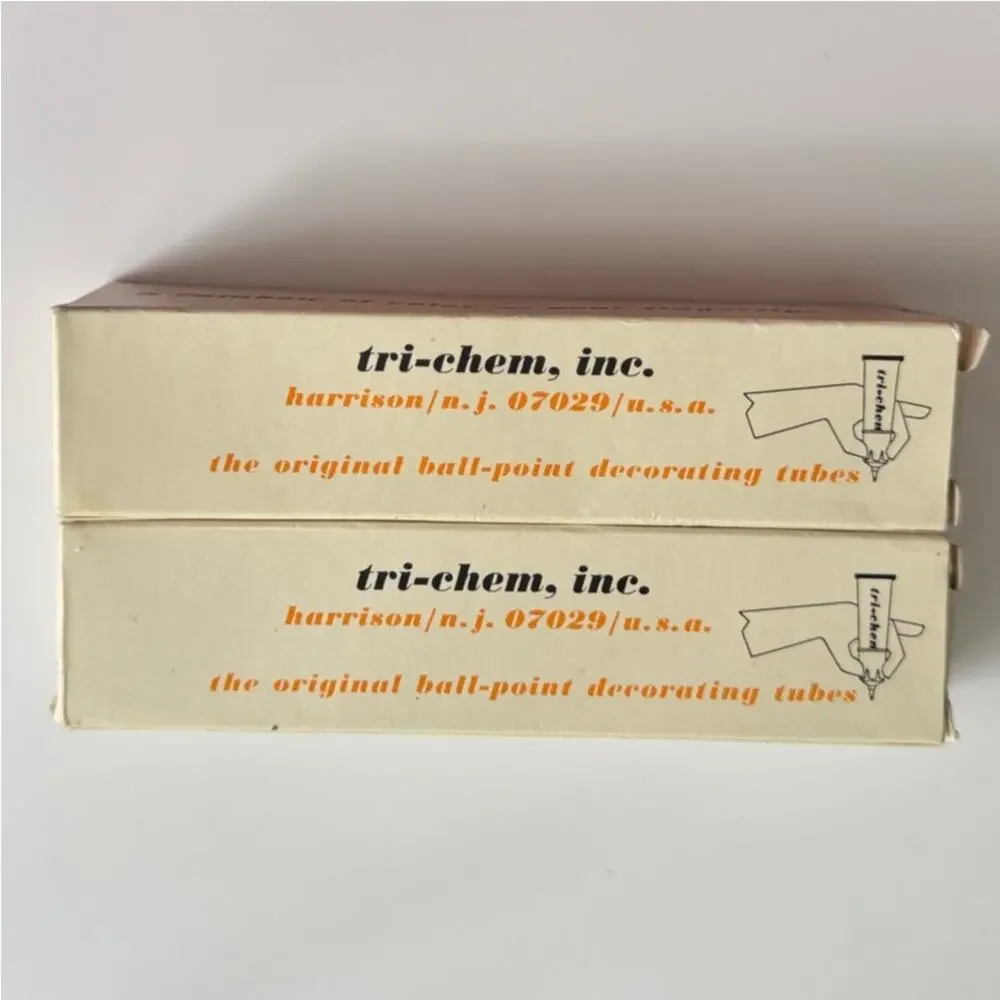 VTG Tri Chem Liquid Embroidery New In‎ Boxes Black And Yellow E-Z Flow